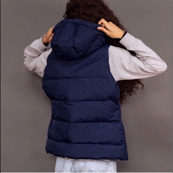 PERFECT COND Penfield Navy + Plaid Puffer Vest XS - Picture 2 of 6